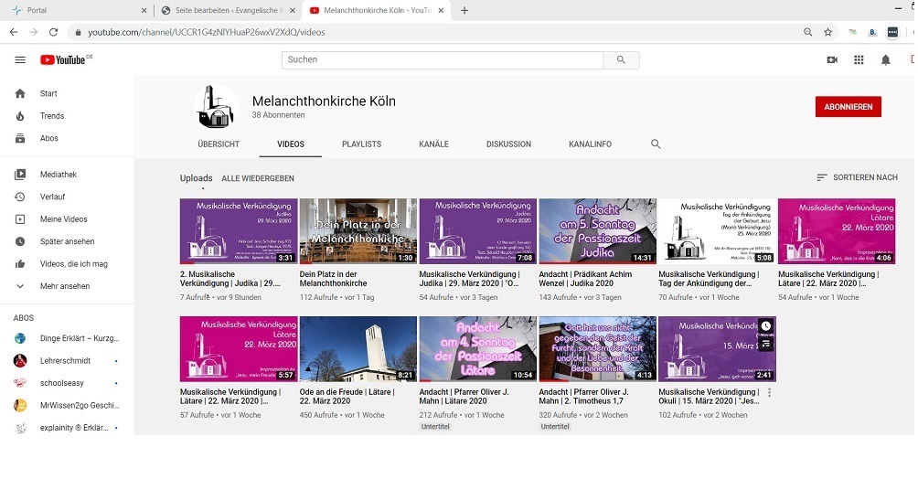 melanchthonkirche youtube