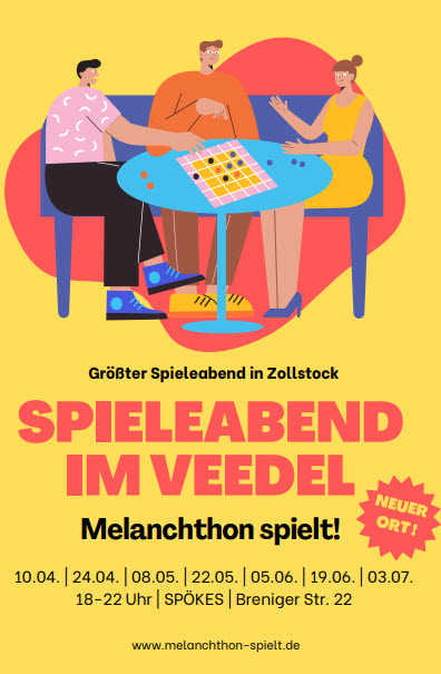 Mehr über den Artikel erfahren Melanchthon spielt! | Do., 24.04. ab 18 Uhr | ohne Anmeldung