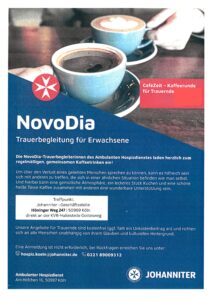 Mehr über den Artikel erfahren Johanniter Trauercafé | Trauerbegleitung für Erwachsene