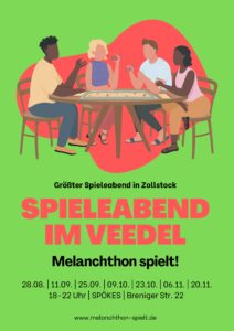 Mehr über den Artikel erfahren Melanchthon spielt! | Do., 28.08. ab 18 Uhr | ohne Anmeldung