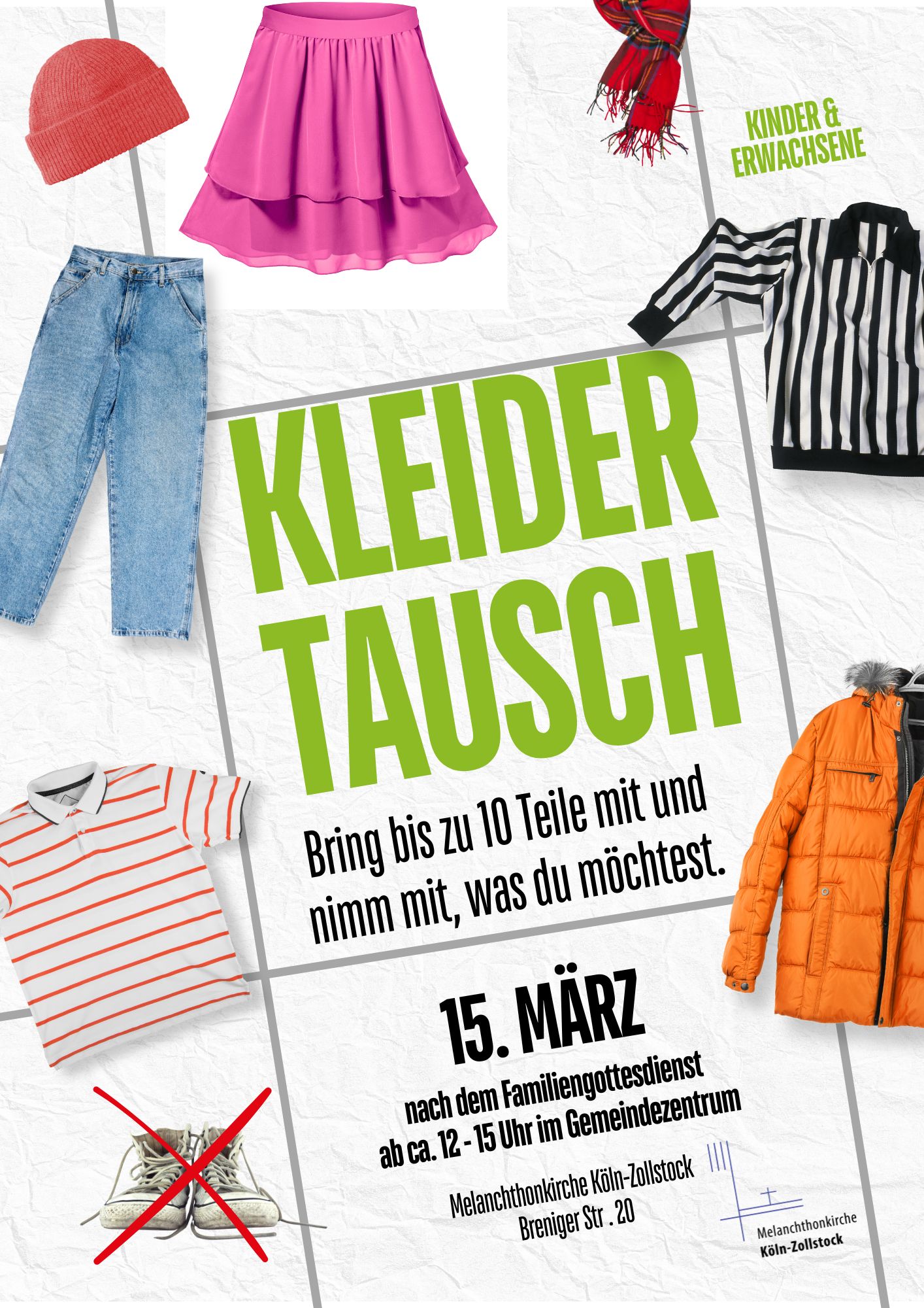 Du betrachtest gerade Kleidertausch | So., 15.03. von 12 bis 15 Uhr