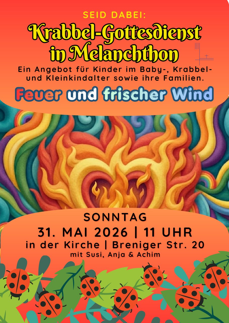 Du betrachtest gerade Kinder- und Krabbelgottesdienst | So., 31.05. um 11 Uhr | Kirchsaal